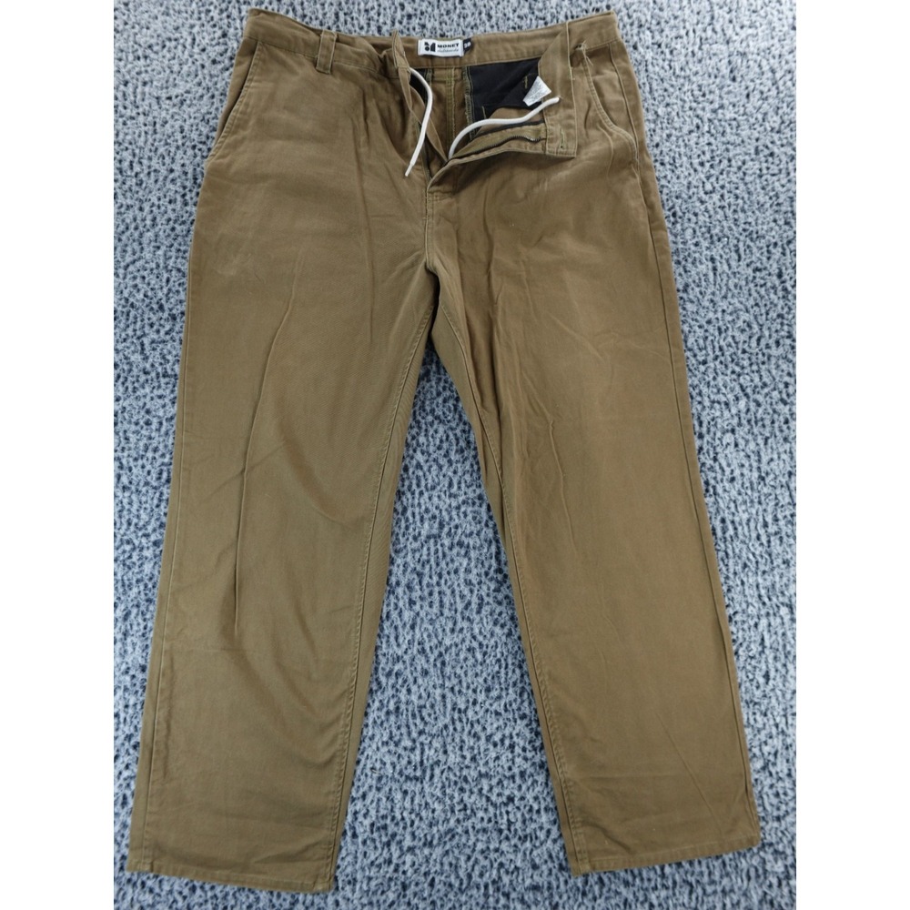 Monet Skateboard Chino Pants 38‎ Brown Drawstring Pockets